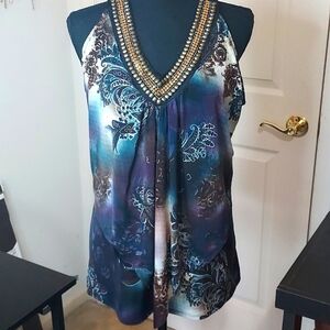 Dress barn v neck top size XL